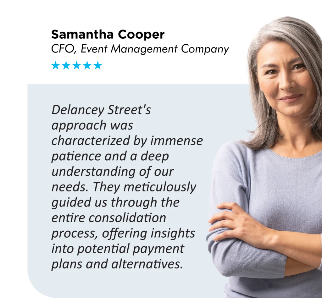 Samantha Cooper business debt relief testimonial