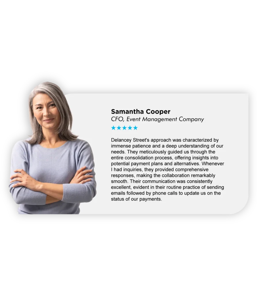 Samantha Cooper business debt relief testimonial